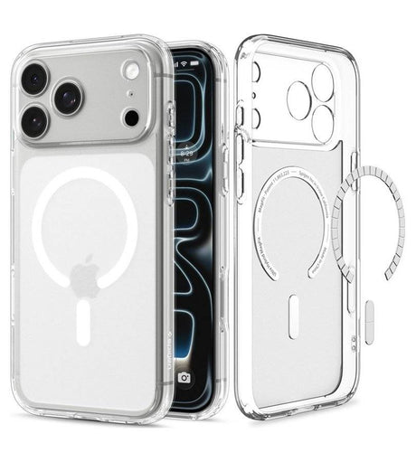Magsafe Калъф за iPhone 18 Pro Max/ 17 Pro Max, Spigen Ultra Hybrid Frost Mag Fit Case, Бял (5)
