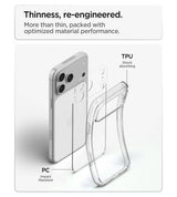 Калъф за iPhone 18 Pro/ 17 Pro, Spigen Ultra Hybrid Clear Case, Прозрачен (7)