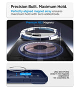 Magsafe Калъф за iPhone 18 Pro/ 17 Pro, Spigen Ultra Hybrid Frost Mag Fit Case, Тъмно Син (12)