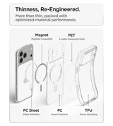 Magsafe Калъф за iPhone 18 Pro/ 17 Pro, Spigen Ultra Hybrid Frost Mag Fit Case, Бял (11)