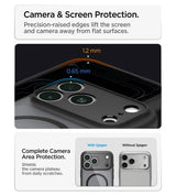 Magsafe Калъф за iPhone 18 Pro/ 17 Pro, Spigen Ultra Hybrid Frost Mag Fit Case, Черен (10)