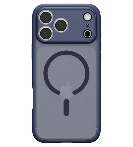 Magsafe Калъф за iPhone 18 Pro/ 17 Pro, Spigen Ultra Hybrid Frost Mag Fit Case, Тъмно Син (7)