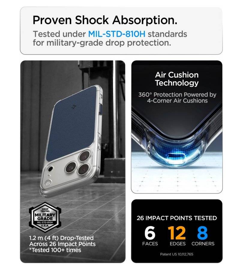 Magsafe Калъф за iPhone 18 Pro Max/ 17 Pro Max, Spigen Ultra Hybrid T Mag Fit Case, Син (11)