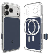 Magsafe Калъф за iPhone 18 Pro Max/ 17 Pro Max, Spigen Ultra Hybrid T Mag Fit Case, Син (2)