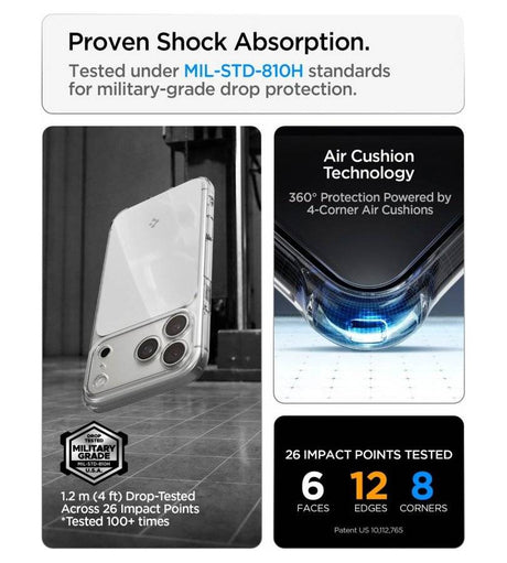 Magsafe Калъф за iPhone 18 Pro Max/ 17 Pro Max, Spigen Ultra Hybrid T Mag Fit Case, Бял (11)