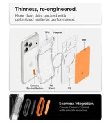 Magsafe Калъф за iPhone 18 Pro Max/ 17 Pro Max, Spigen Ultra Hybrid T Mag Fit Case, Оранжев (9)
