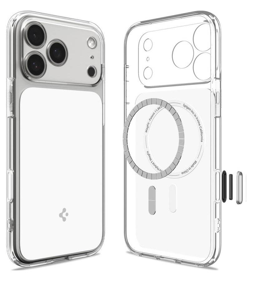 Magsafe Калъф за iPhone 18 Pro Max/ 17 Pro Max, Spigen Ultra Hybrid T Mag Fit Case, Бял (2)