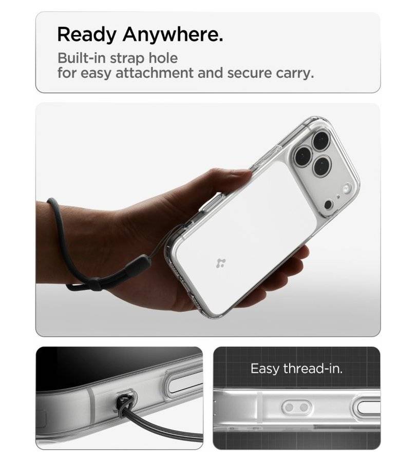 Magsafe Калъф за iPhone 18 Pro Max/ 17 Pro Max, Spigen Ultra Hybrid T Mag Fit Case, Бял (10)