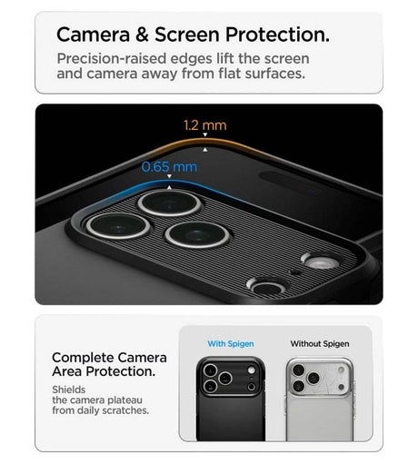 Magsafe Калъф за iPhone 18 Pro Max/ 17 Pro Max, Spigen Tough Armor T Mag Fit Case, Черен (6)