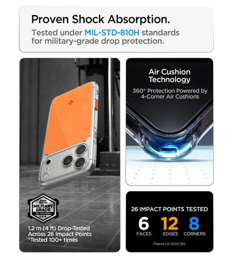 Magsafe Калъф за iPhone 18 Pro/ 17 Pro, Spigen Ultra Hybrid T Mag Fit Case, Оранжев (11)