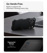 Magsafe Калъф за iPhone 18 Pro/ 17 Pro, Spigen Tough Armor T Mag Fit Case, Черен (15)