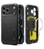 Magsafe Калъф за iPhone 18 Pro/ 17 Pro, Spigen Tough Armor T Mag Fit Case, Черен