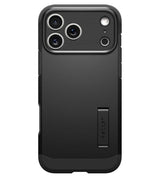 Magsafe Калъф за iPhone 18 Pro/ 17 Pro, Spigen Tough Armor T Mag Fit Case, Черен (4)