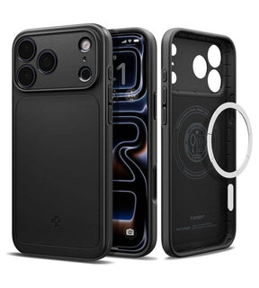Magsafe Калъф за iPhone 18 Pro/ 17 Pro, Spigen Thin Fit Mag Fit Case, Черен