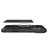 Magsafe Калъф за iPhone 18 Pro/ 17 Pro, Spigen Thin Fit Mag Fit Case, Черен (6)