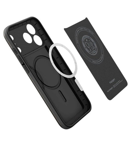 Magsafe Калъф за iPhone 18 Pro/ 17 Pro, Spigen Thin Fit Mag Fit Case, Черен (5)