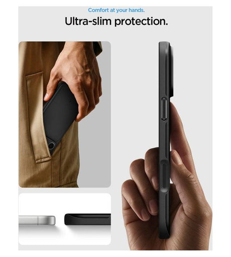 Magsafe Калъф за iPhone 18 Pro/ 17 Pro, Spigen Thin Fit Mag Fit Case, Зелен (10)