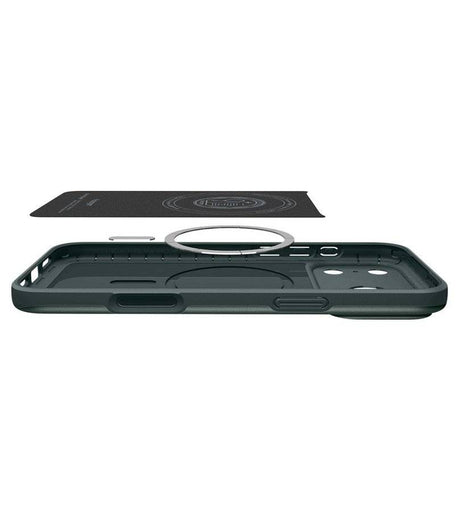 Magsafe Калъф за iPhone 18 Pro/ 17 Pro, Spigen Thin Fit Mag Fit Case, Зелен (6)