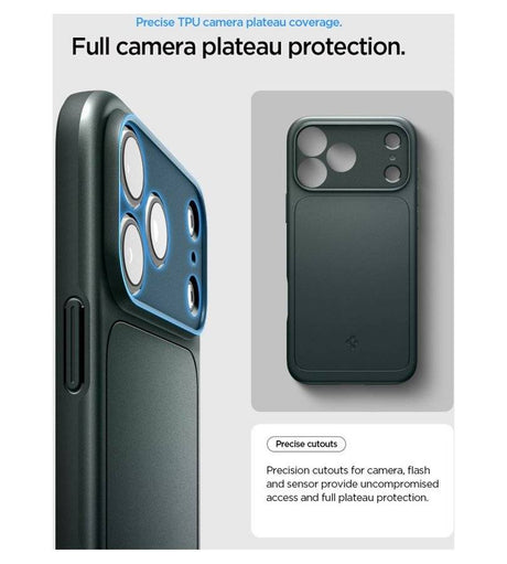 Magsafe Калъф за iPhone 18 Pro/ 17 Pro, Spigen Thin Fit Mag Fit Case, Зелен (9)
