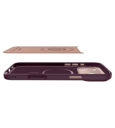 Magsafe Калъф за iPhone 18 Pro Max/ 17 Pro Max, Spigen Nano Pop Mag Fit Case Burgundy, Бордо (5)