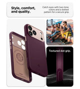 Magsafe Калъф за iPhone 18 Pro/ 17 Pro, Spigen Nano Pop Mag Fit Case Burgundy, Бордо (6)