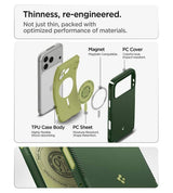 Magsafe Калъф за iPhone 18 Pro Max/ 17 Pro Max, Spigen Nano Pop Hybrid Mag Fit Case, Зелен (9)