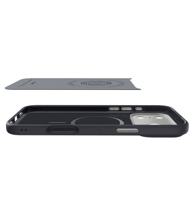 Magsafe Калъф за iPhone 18 Pro/ 17 Pro, Spigen Nano Pop Mag Fit Case, Черен (5)