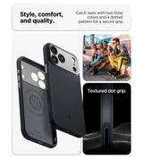 Magsafe Калъф за iPhone 18 Pro/ 17 Pro, Spigen Nano Pop Mag Fit Case, Черен (7)