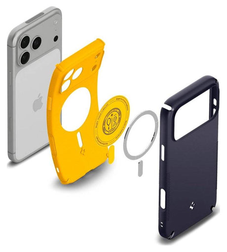 Magsafe Калъф за iPhone 18 Pro/ 17 Pro, Spigen Nano Pop Hybrid Mag Fit Case, Тъмно Лилав (6)
