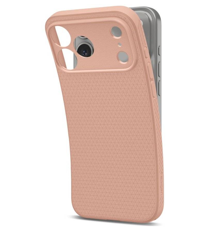 Противоударен Калъф за iPhone 18 Pro Max/ 17 Pro Max, Spigen Liquid Air Case, Розов (2)