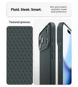 Противоударен Калъф за iPhone 18 Pro Max/ 17 Pro Max, Spigen Liquid Air Case, Зелен (6)