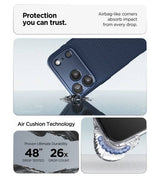 Противоударен Калъф за iPhone 18 Pro Max/ 17 Pro Max, Spigen Liquid Air Case, Тъмно Син (9)