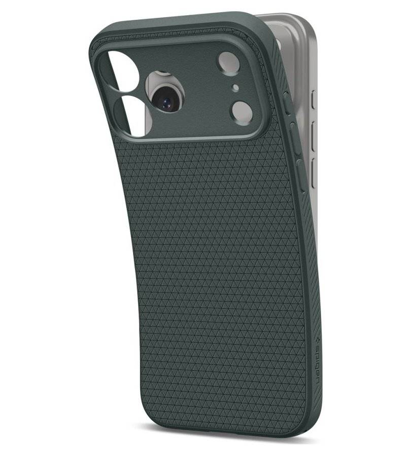 Противоударен Калъф за iPhone 18 Pro/ 17 Pro, Spigen Liquid Air Case, Зелен (2)