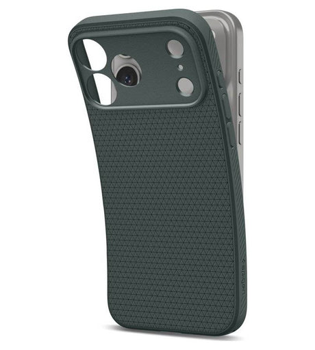 Противоударен Калъф за iPhone 18 Pro/ 17 Pro, Spigen Liquid Air Case, Зелен (2)