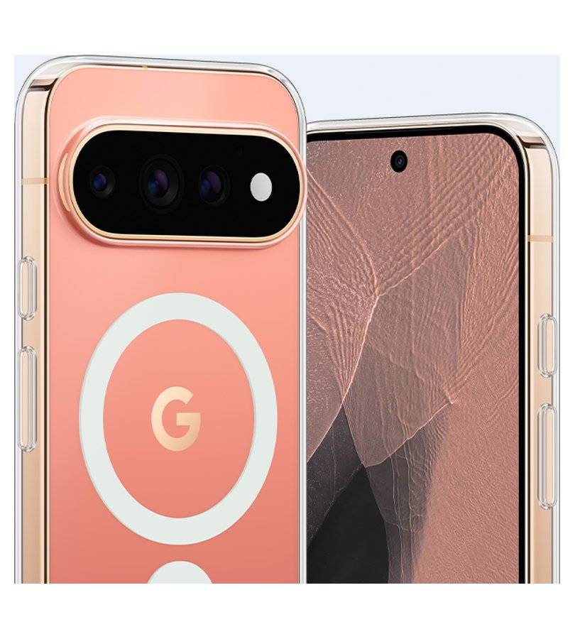 Оригинален Magsafe Калъф за Google Pixel 11 Pro, Pixelsnap Clear Case GA11714-WW, Прозрачен (6)