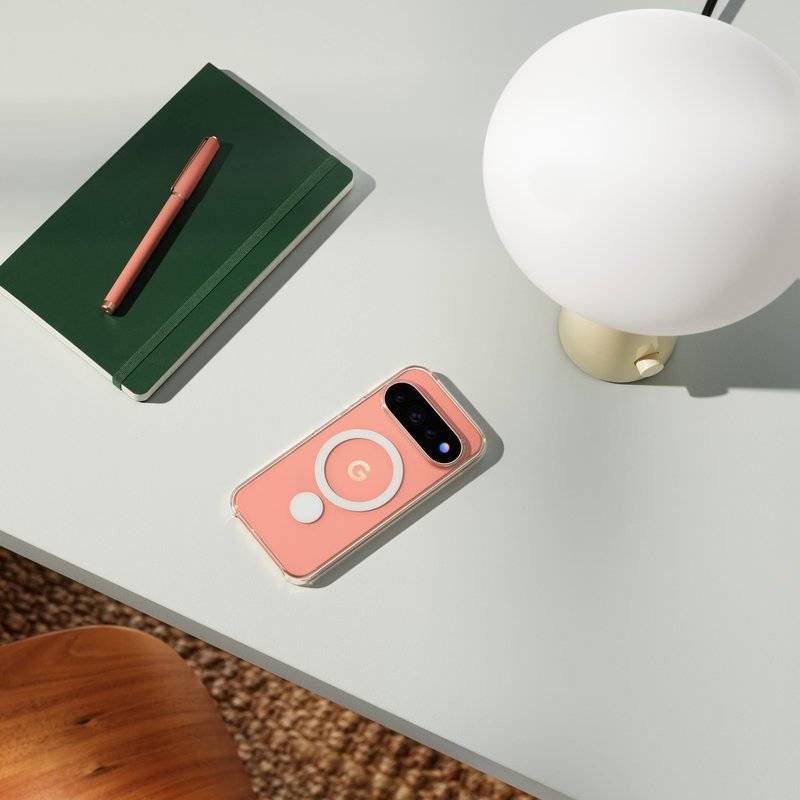 Оригинален Magsafe Калъф за Google Pixel 11 Pro XL, Pixelsnap Clear Case GA11715-WW, Прозрачен (5)
