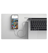 Оригинален USB-C to USB-C кабел, Xiaomi 6A Braided 120W 1m, Бял (4)
