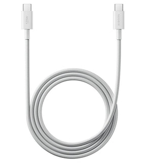 Оригинален USB-C to USB-C кабел, Xiaomi 6A Braided 120W 1m, Бял