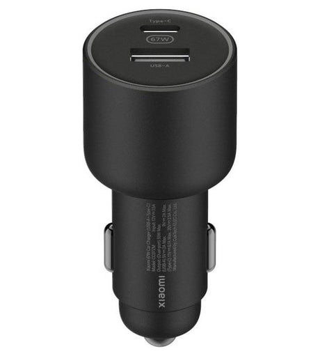Оригинално Зарядно за Кола, Xiaomi Car Charger USB-C/USB-A 67W BHR6814GL, Черен