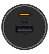 Оригинално Зарядно за Кола, Xiaomi Car Charger USB-C/USB-A 67W BHR6814GL, Черен (3)