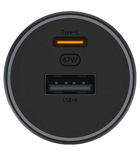 Оригинално Зарядно за Кола, Xiaomi Car Charger USB-C/USB-A 67W BHR6814GL, Черен (3)