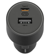 Оригинално Зарядно за Кола, Xiaomi Car Charger USB-C/USB-A 67W BHR6814GL, Черен (2)