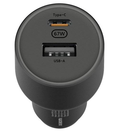 Оригинално Зарядно за Кола, Xiaomi Car Charger USB-C/USB-A 67W BHR6814GL, Черен (2)