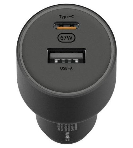 Оригинално Зарядно за Кола, Xiaomi Car Charger USB-C/USB-A 67W BHR6814GL, Черен (2)