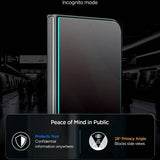 Затъмняващ Протектор за iPhone Duo, Spigen Privacy Glas.tR EZ Fit Pro, Черен (2)
