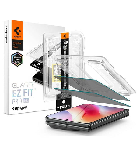 Затъмняващ Протектор за iPhone Duo, Spigen Privacy Glas.tR EZ Fit Pro 2бр., Черен