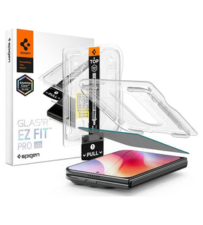 Затъмняващ Протектор за iPhone Duo, Spigen Privacy Glas.tR EZ Fit Pro, Черен