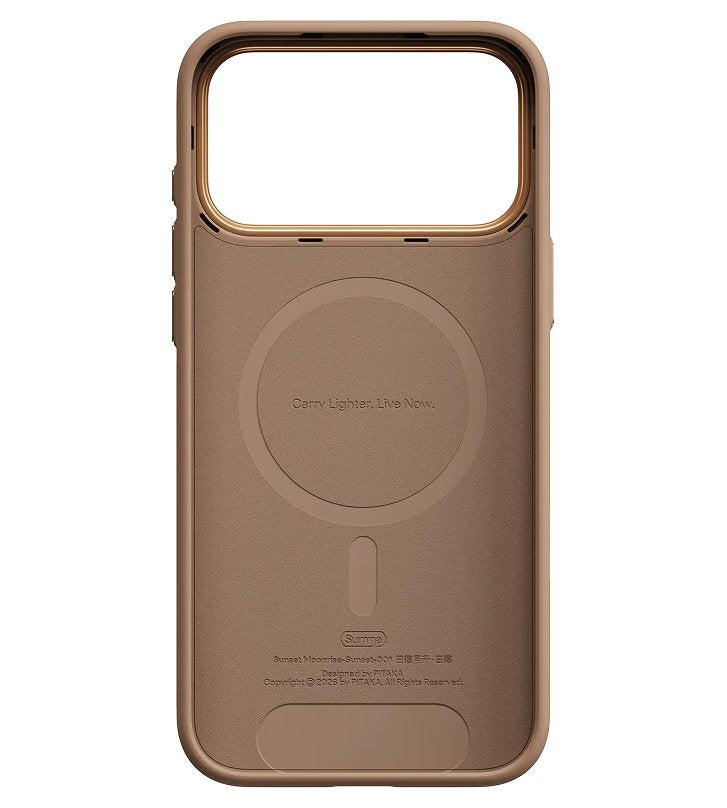 Magsafe Калъф за iPhone 18 Pro Max/ 17 Pro Max, Pitaka Summa Case Sunset, Кафяв (2)