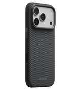 Magsafe Калъф за iPhone 18 Pro/ 17 Pro, Pitaka Summa Case Black/Grey, Черен