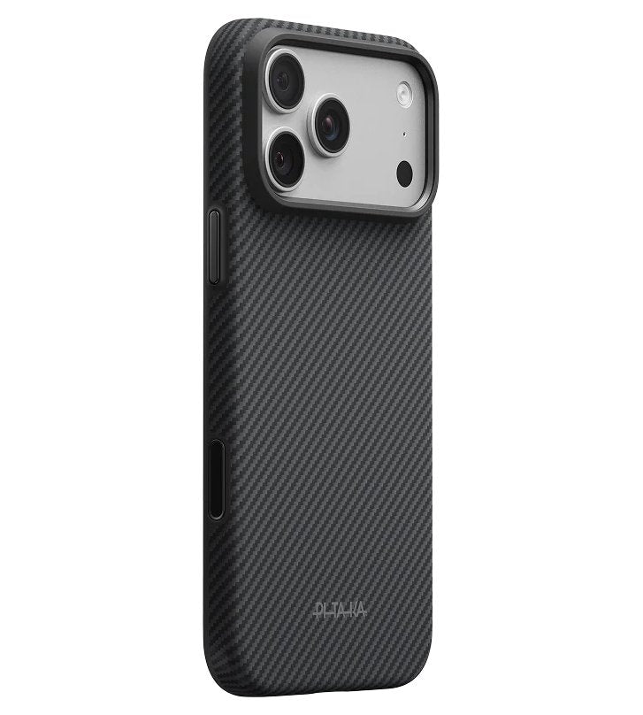 Magsafe Калъф за iPhone 18 Pro Max/ 17 Pro Max, Pitaka Edge Case Black/Grey, Черен